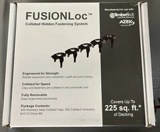 Azek FusionLoc Collated Hidden Deck Fastening System New Old Stock. 225 Sq Ft
