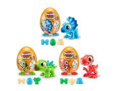 Zuru Smashers Junior Dino Dig Egg - Dig and Build Dino Toy with Dough