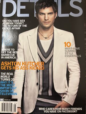 #ad Details Fashion Magazine May 2008 Ashton Kutcher 090319AME $18.99