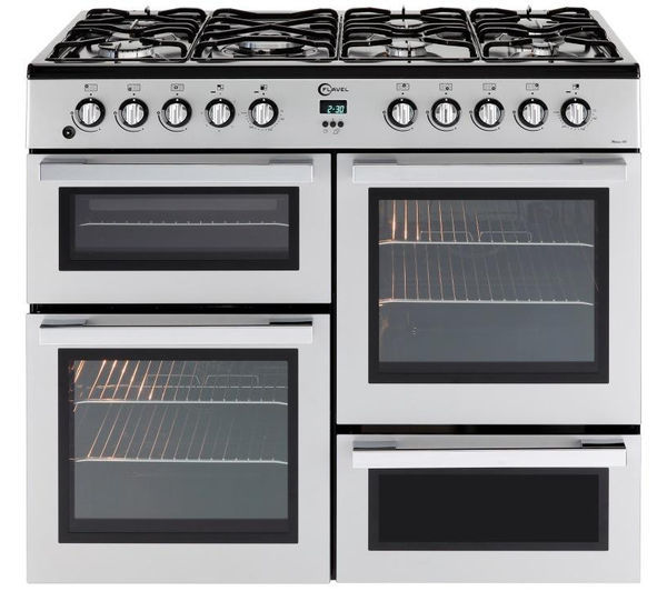 Flavel MLN10FR 100cm Dual Fuel Range Cooker Silver for sale online eBay