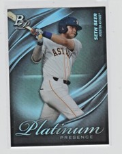 2019 Bowman Platinum Rookie Platinum Presence PP-5 Seth Beer Houston Astros