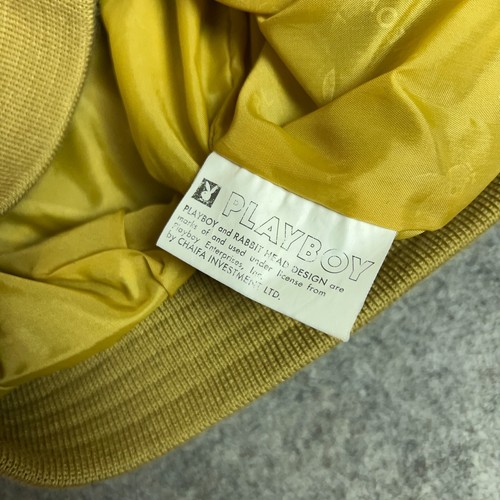 Playboy Mens Jacket 48 Yellow Blazer Smoking Preppy Leisure Hefner 90s Old Money - Picture 6 of 13