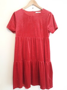 m and s velvet dress