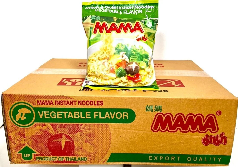 Mama Vegetable Instant Noodles 2.12 oz Packs 11/2026