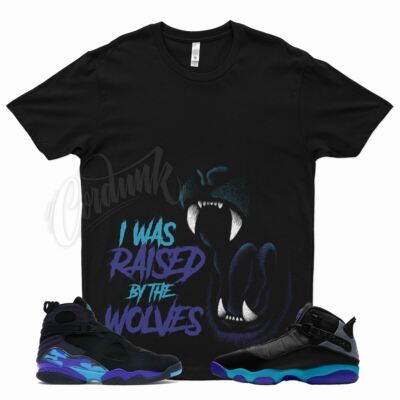 WOLVES T Shirt for Air J1 6 Rings Aqua 8 Retro Teal 5 Alternate Grape Purple