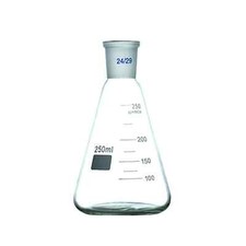 Flacon Erlenmeyer 250 ml 24/29 joint standard bouteille conique en verre boro...