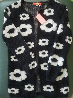 Cardigan Ouvert Lulumari Noir Et Blanc - Taille M, Neuf Avec étiquette