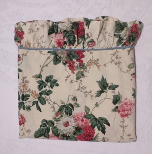 Waverly Roseberry Floral Ruffled Romantic Country Queen Flat Sheet - Afbeelding 1 van 3