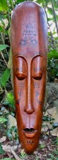 Vintage 60's Indonesian Bali Large Wood Mask 38" Tall