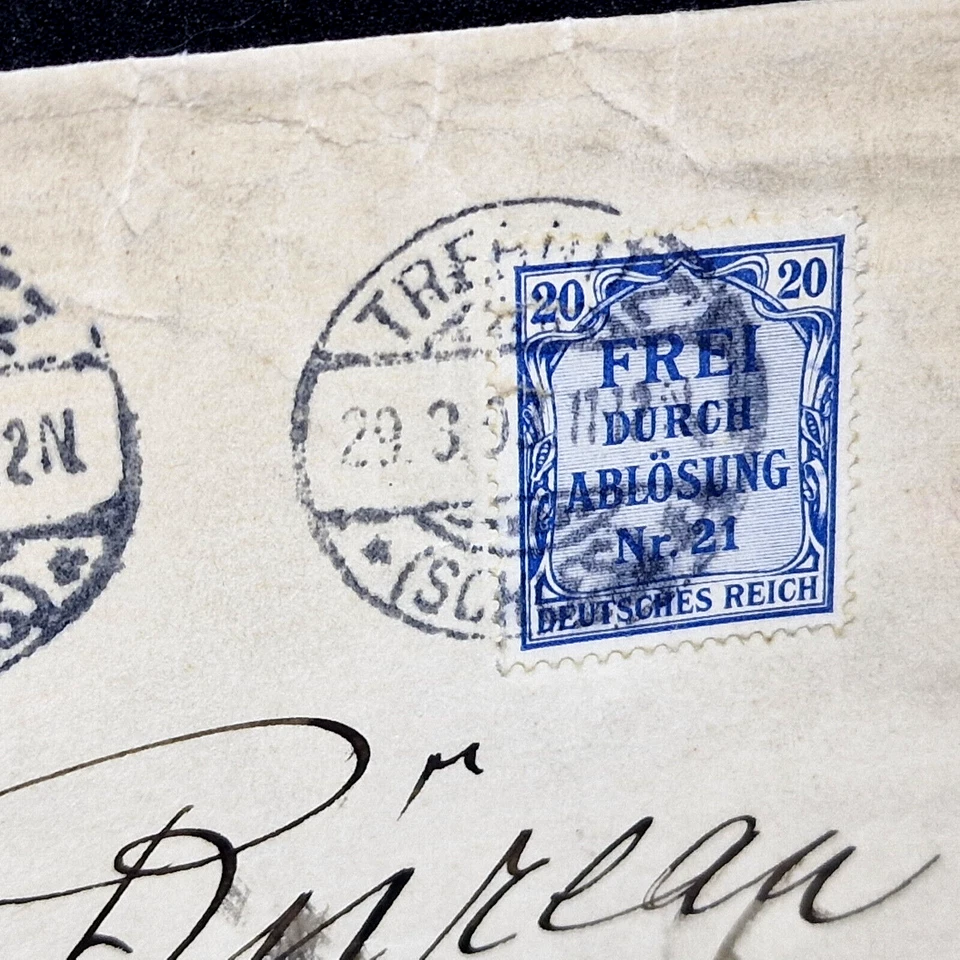 Alemania 1903 - Reich Alemán - Cubierta Usada - Sello Oficial Foto 3 de 4