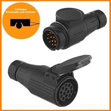 SET - 13-polige Steckdose Kupplung 12V + 13 polig Stecker 12V - PVC - 13 polig