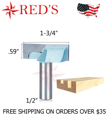 Tideway Carbide Industrial LC01062808 1-3/4 Bottom Cleaning 1/2 shank router bit
