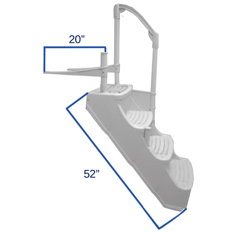 Drop-In Entry Step For Above Ground Swimming Pools Up To 52