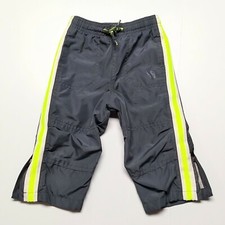 Oshkosh B gosh Infant Baby Boys Windbreaker Athletic Pants 12M Grey Lined