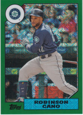 2017 Topps '87 Topps Silver Pack Chrome Green #87RCA Robinson Cano S2 /175 - NM