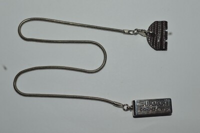 Swatch The Beep Pocket Watch Vest Chain All Metal 16 Inches Long NOS