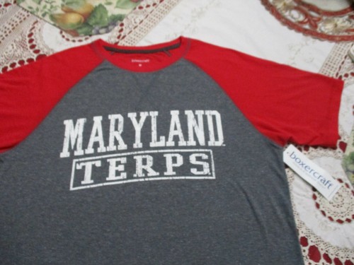 MARYLAND TERRAPINS TERPS BOXERCRAFT BRAND SPIRITWEAR T-SHIRT- MED NEW NWT RARE