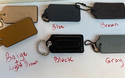 large COACH Bag Hang Tag / Key Chain / authentic 2.8 * 1 in pick