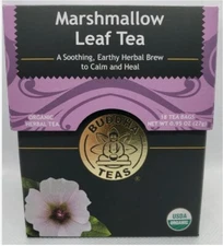 Buddha Teas Certified Organic Marshmallow Leaf Tea 18 Tea Bags 9/28