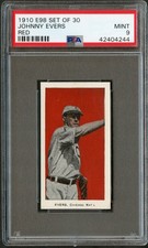1910 E98 Set of 30 #14 Johnny Evers {Red back} Chicago NL PSA 9 Mint 42404244 