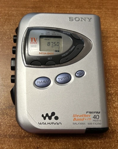 Vtg Sony Walkman WM-FX290 Weather Band FM/AM Portable Radio Cassette Player