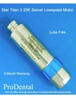 Star Titan 3 - 20,000 rpm Swivel Lube Free Dental Handpiece Motor  - ProDental