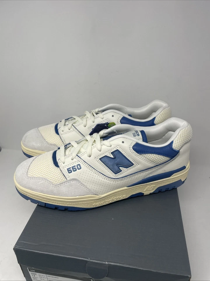 New Balance 550 Sea Salt Pack Blue Agate Sneakers BB550CPD Men's Size 13 NWB - Image 2 of 4