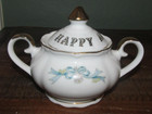 Lefton Wedding Happy Anniversary Vintage Sugar Bowl w/ Lid & Creamer — photo 4