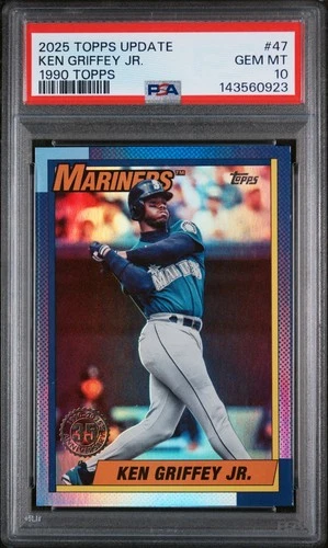 PSA 10 KEN GRIFFEY JR. 1990 TOPPS 35TH ANNIVERSARY MARINERS 2025 TOPPS UPDATE