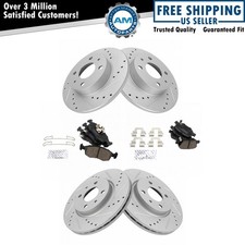 Front & Rear Premium Posi Ceramic Brake Pad & Performance Rotor for Fiat 500
