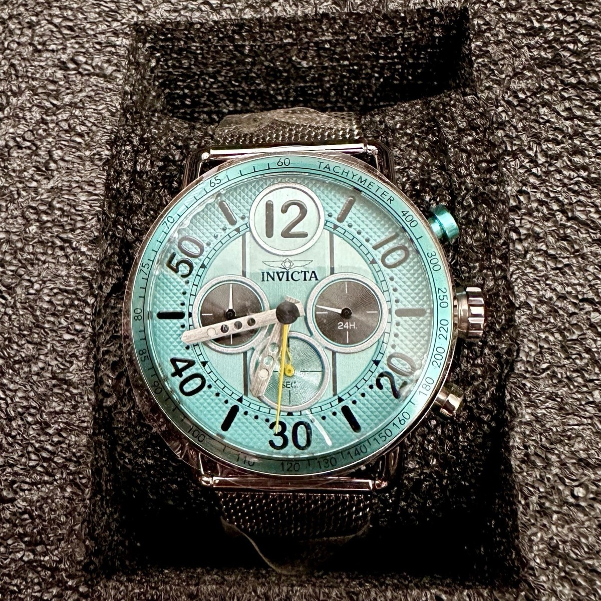 Invicta Men's Speedway 44mm Watch Turquoise Dial Model 50364 Japan