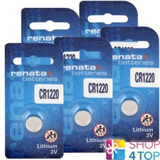 5x RENATA CR1220 3V Lithium Coin Cell Button Batteries for Watches Car Keys