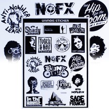 Motorcycle/Dirt/Sports Bike/Helmet Decal Sticker Sheet Rock&Roll/Hip-Hop Logo