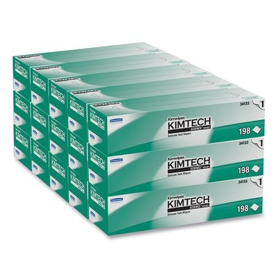 Kimtech* KIMWIPES Delicate Task Wipers, 1-Ply, 11 4/5 x 11 4/5, 196/Box, 15 Boxe