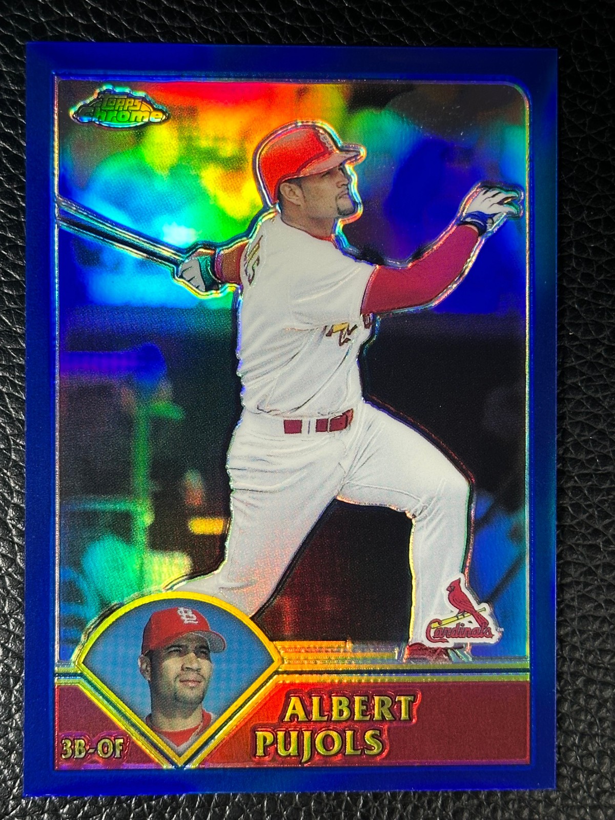 2003 Topps Chrome Blue Refractor #35 Albert Pujols /699