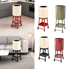 Trash Can with Wheels Removeable Wastebasket for Dresser Office Living Room