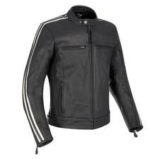 Oxford Bladon Motorcycle Motorbike Leather Jacket Black
