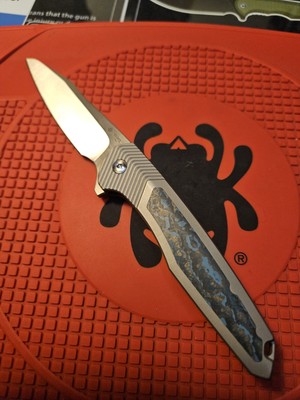 Och's Worx Reate Titanium Fat Carbon Fiber Folding Knife