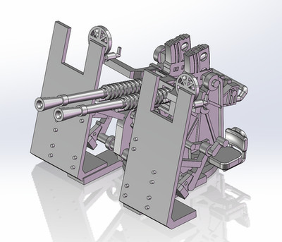 3D printing 1/350 IJN Type 96 Twin 25mm AA Gun with Armor Shield  (60 pieces)--