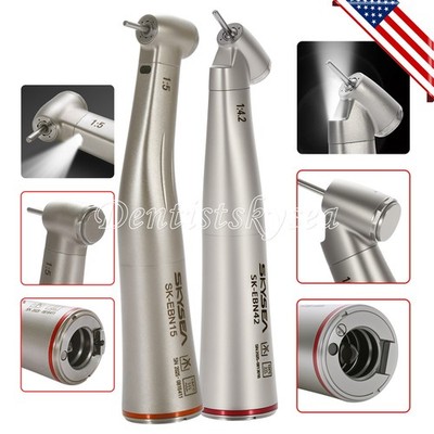 SKYSEA Optic Fiber 1:5/1:4.2 Contra Angle Handpiece 45° Head Electric Increasing