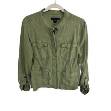 Sanctuary Jacket Military Utility Lightweight Women's Size M Green Safari Boho