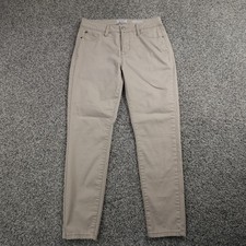 Curve Appeal Jeans Womens 6 Beige Denim Pants Mid Rise Jegging Stretch Comfort