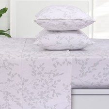 Tribeca Living Twin Extra Long Liliana German Cotton Flannel Deep Pocket Sheet