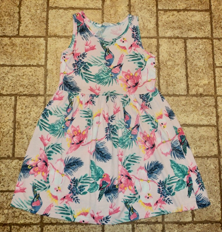 H & M Girl's Tropical Dress. Sz. 6-8 Yrs. Cute!