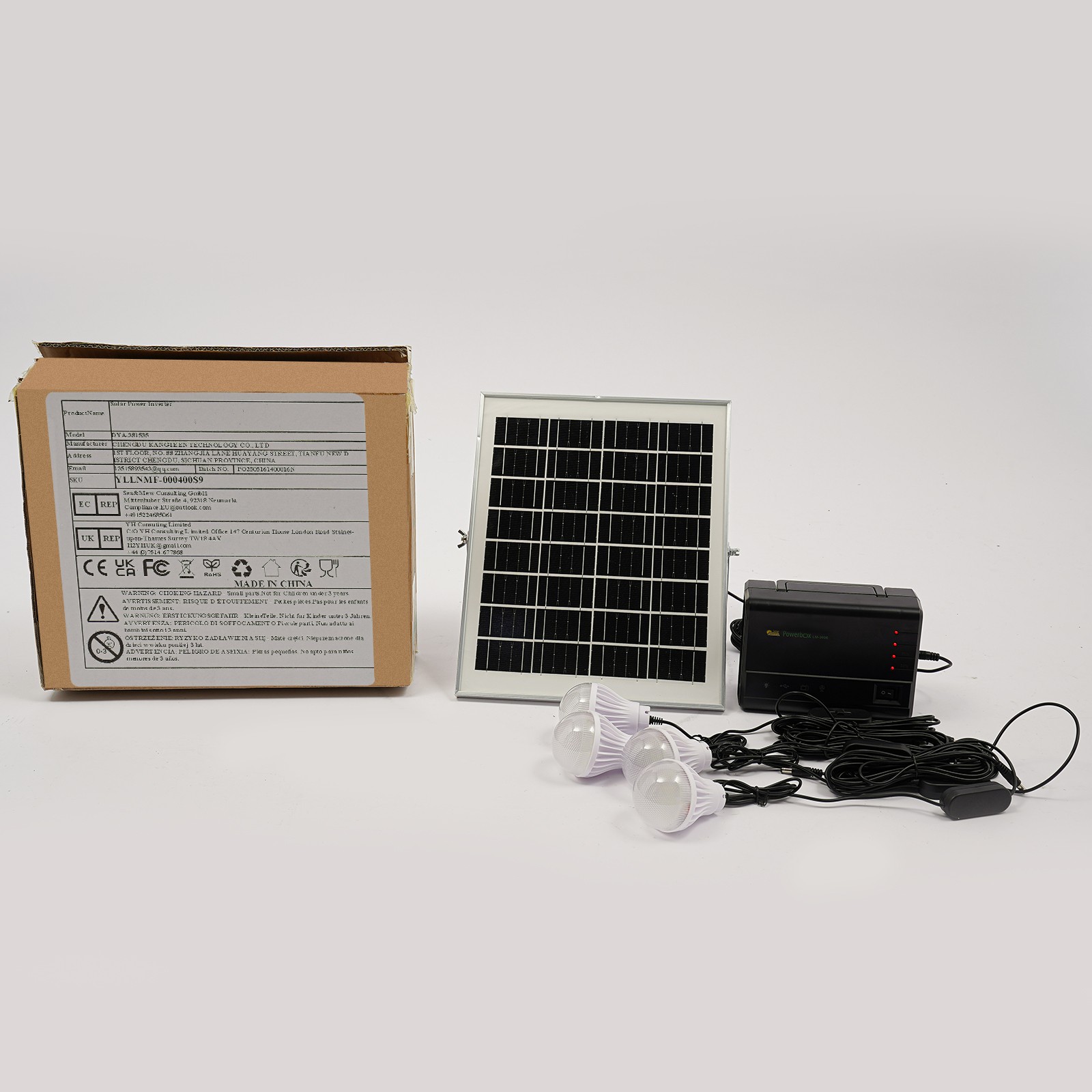 12W Power Station Solar Generator Lighting Kit Solar Light For Home Camping