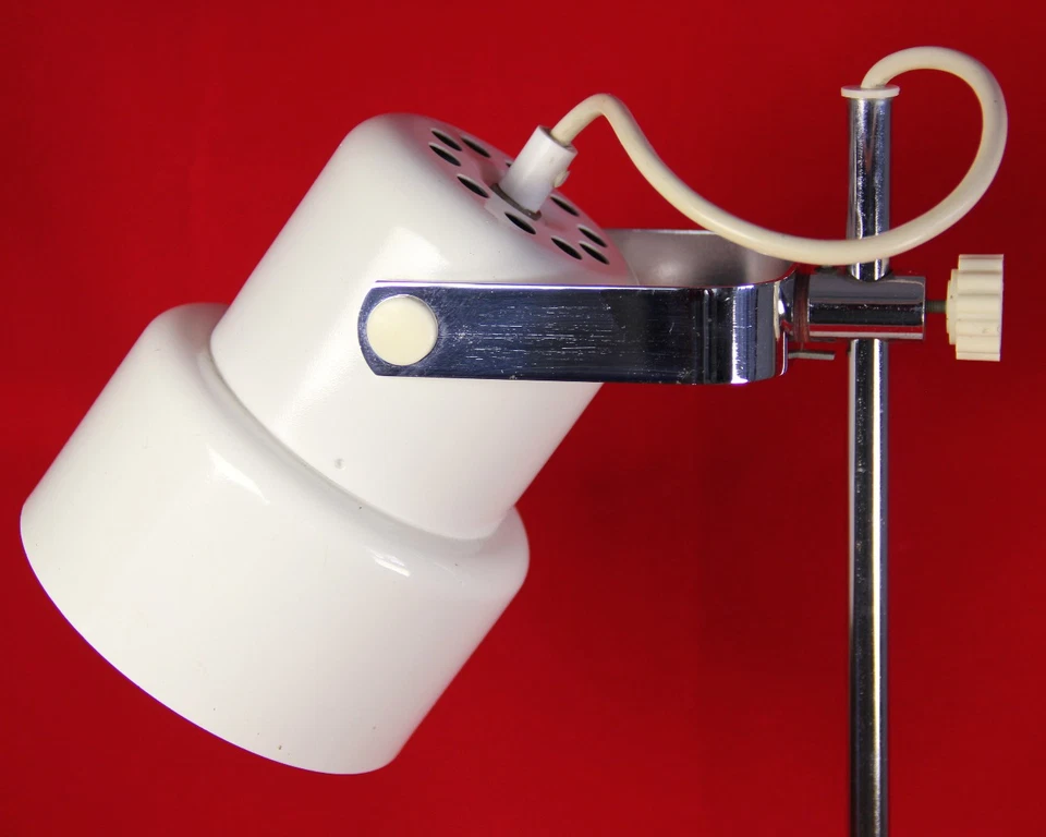 DDR Schreibtischlampe Lampe Leuchte Vintage 70er 80s Design Narva Chrom 4411 VEB - Bild 3 von 4