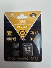 Amplim 32GB Micro SD Card, 2 Pack MicroSD Memory Plus Adapter, MicroSDHC Clas...