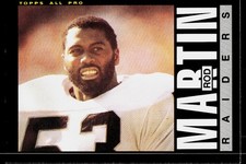 Rod Martin, 1985 Topps, #293, Los Angeles Raiders, Football Card
