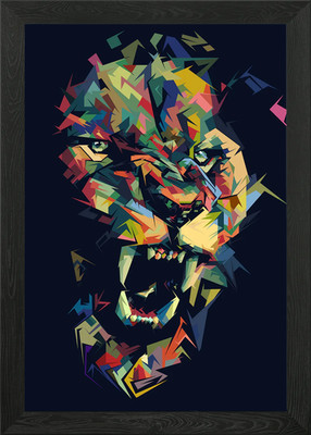 King Face Gerahmtes Wandbild Poster Leinwanddruck Bild