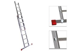 SCALA DUPLICE IN ALLUMINIO 2X12 GR MT.5.34 SCALE APPOGGIO ESTENSIBILI EDILIZIA